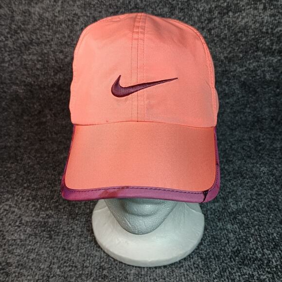 Nike Other - Nike Hat Cap Strap Back Orange Purple Dri-FIT Featherlight Athletic Swoosh